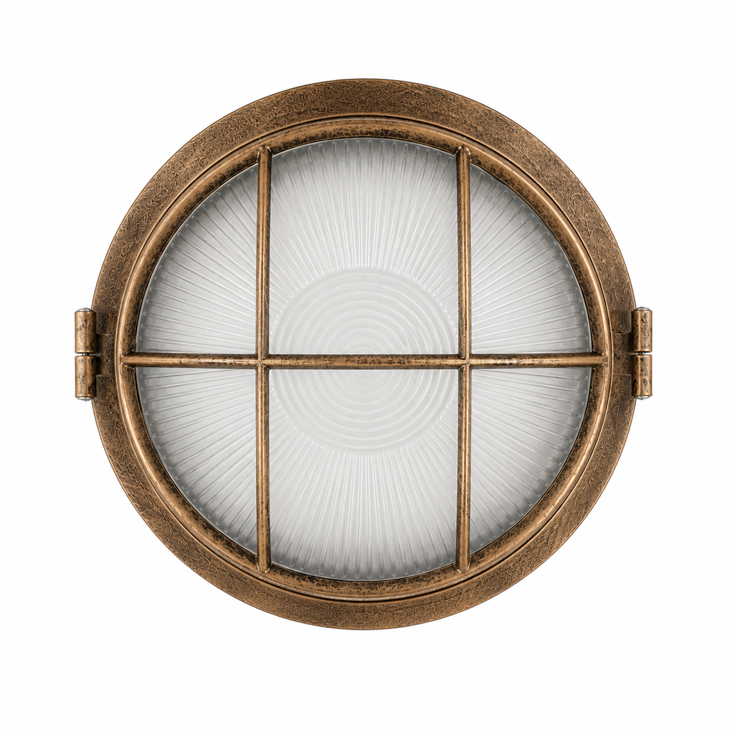 Vintage Cage Bulkhead Outdoor Light