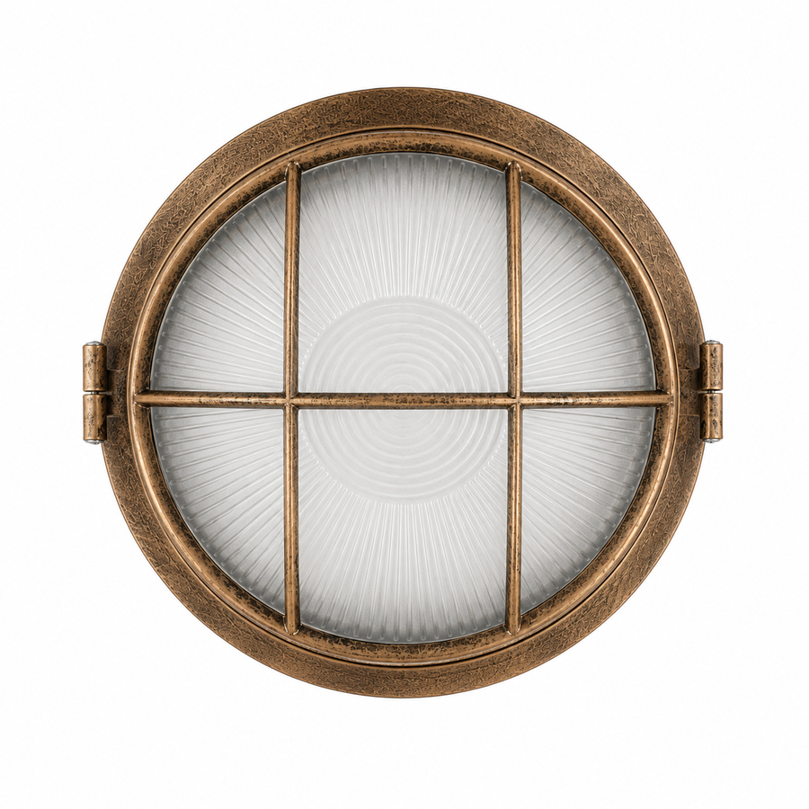 Vintage Cage Bulkhead Outdoor Light