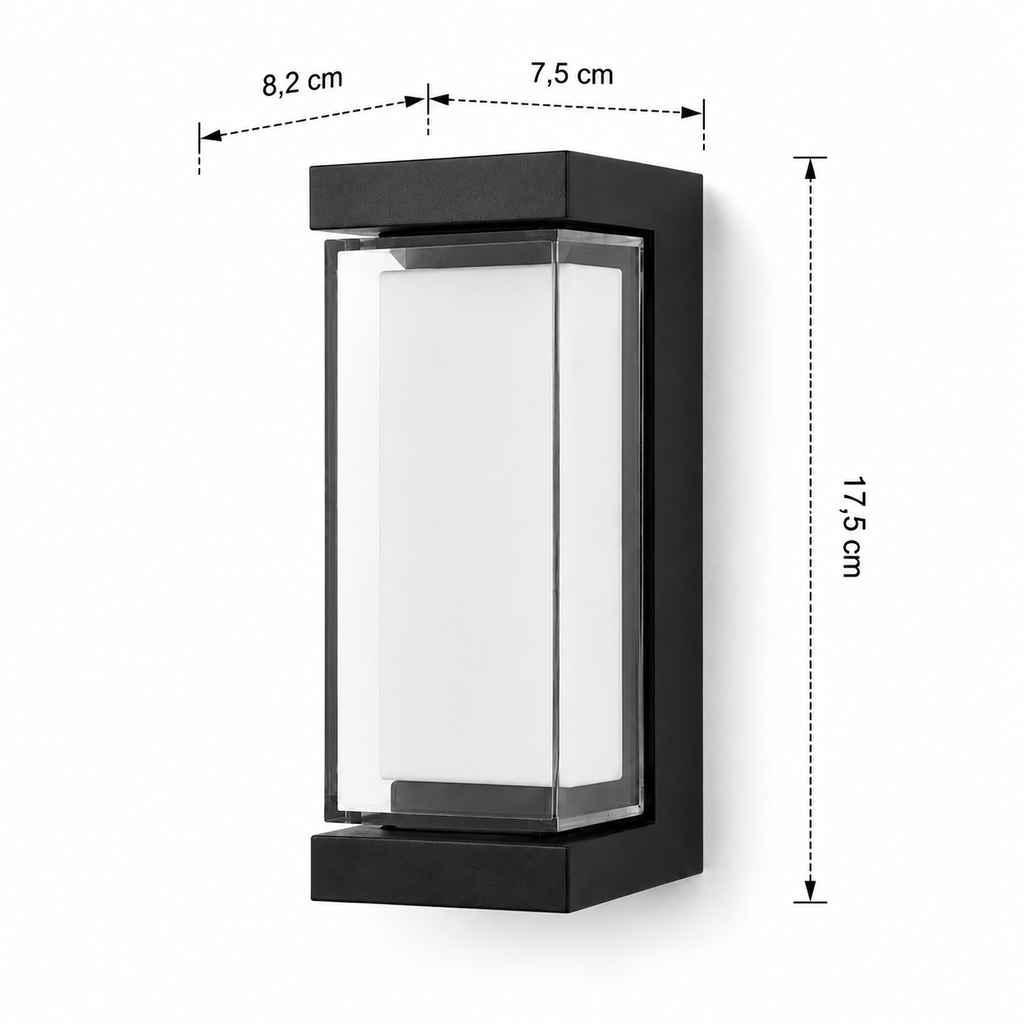 Black Up Down Outdoor Wall Sconce