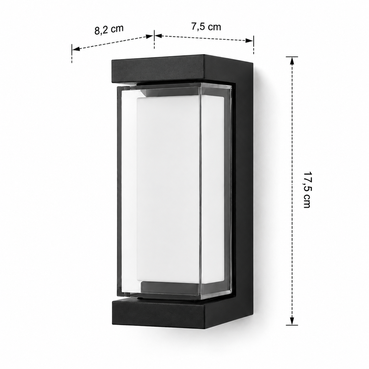 Black Up Down Outdoor Wall Sconce