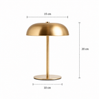 Cordless Mushroom Dome Table Lamp