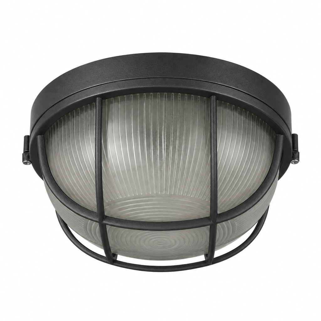 Vintage Cage Bulkhead Outdoor Light