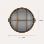 Vintage Cage Bulkhead Outdoor Light