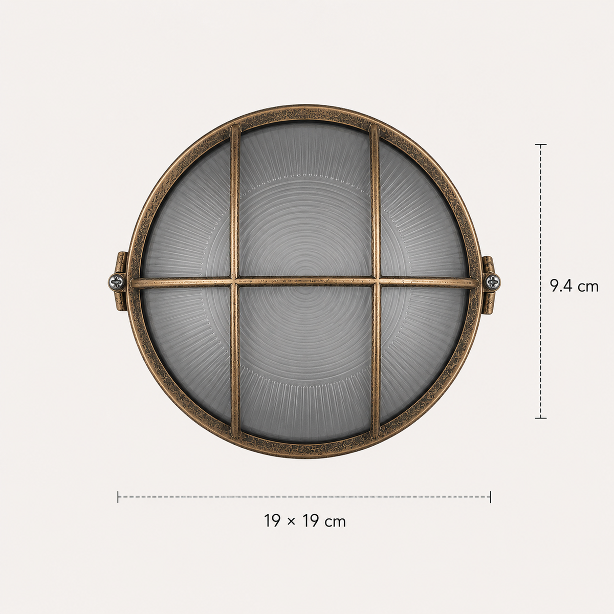 Vintage Cage Bulkhead Outdoor Light