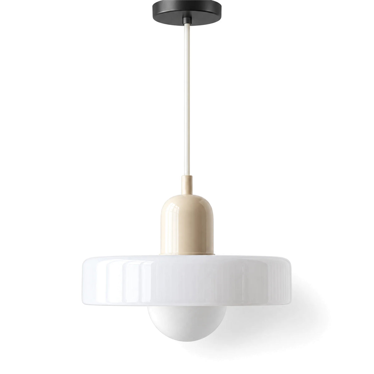 Bauhaus Colored Glass Pendant Light