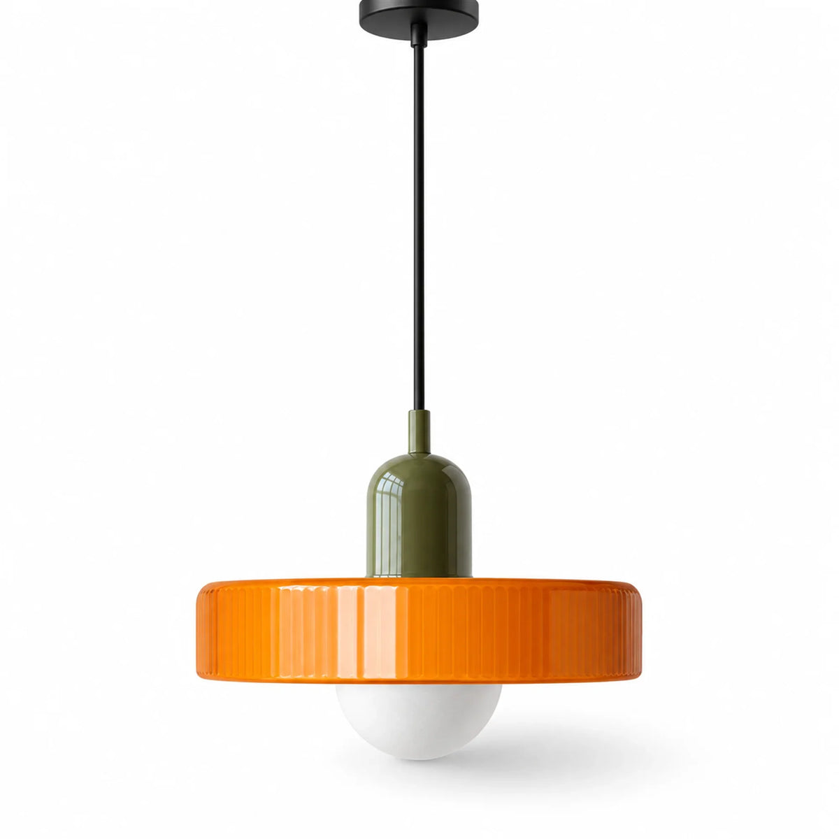 Bauhaus Colored Glass Pendant Light