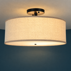 Modern White Wabi Sabi Japanese Chandelier Natural Light