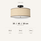 Modern White Wabi Sabi Japanese Chandelier Natural Light