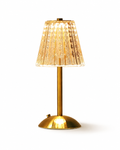 Rechargeable Crystal Cut Table Lamp
