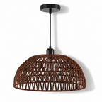 Woven Rope Dome Pendant Light