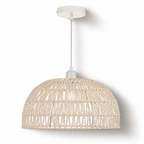 Woven Rope Dome Pendant Light