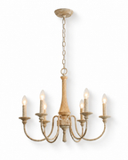 Wooden Candle Chandelier
