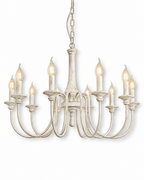 Wooden Candle Chandelier