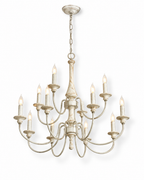 Wooden Candle Chandelier