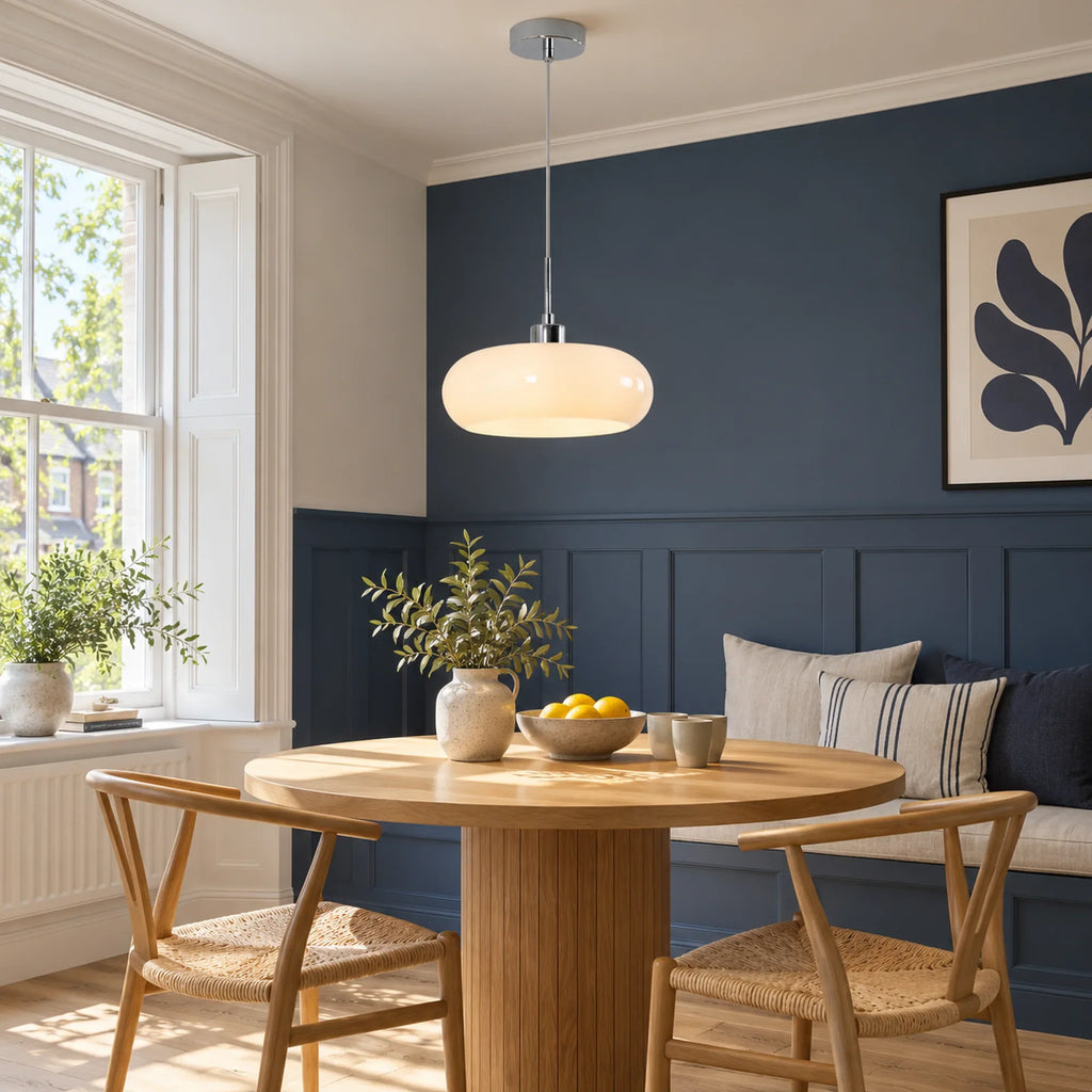 Bauhaus Opal Glass Pendant Light
