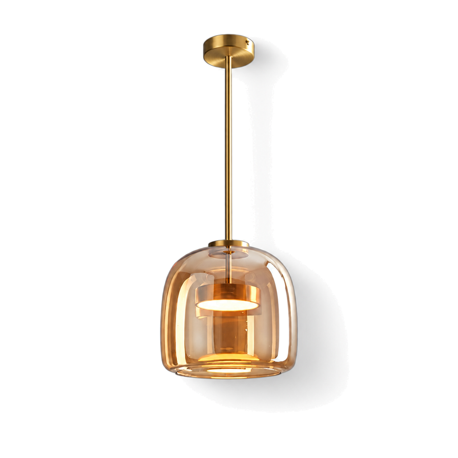 Smoked Glass Pendant Light