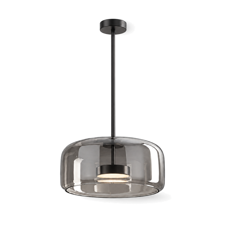 Smoked Glass Pendant Light