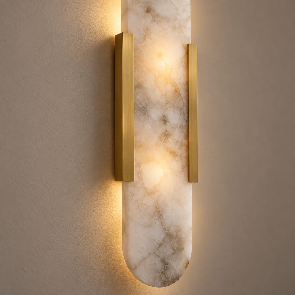 Alabaster Marble Wall Sconce