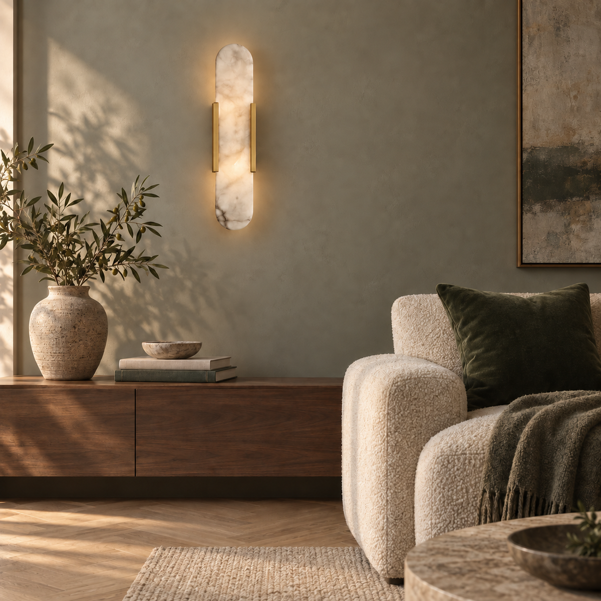 Alabaster Marble Wall Sconce