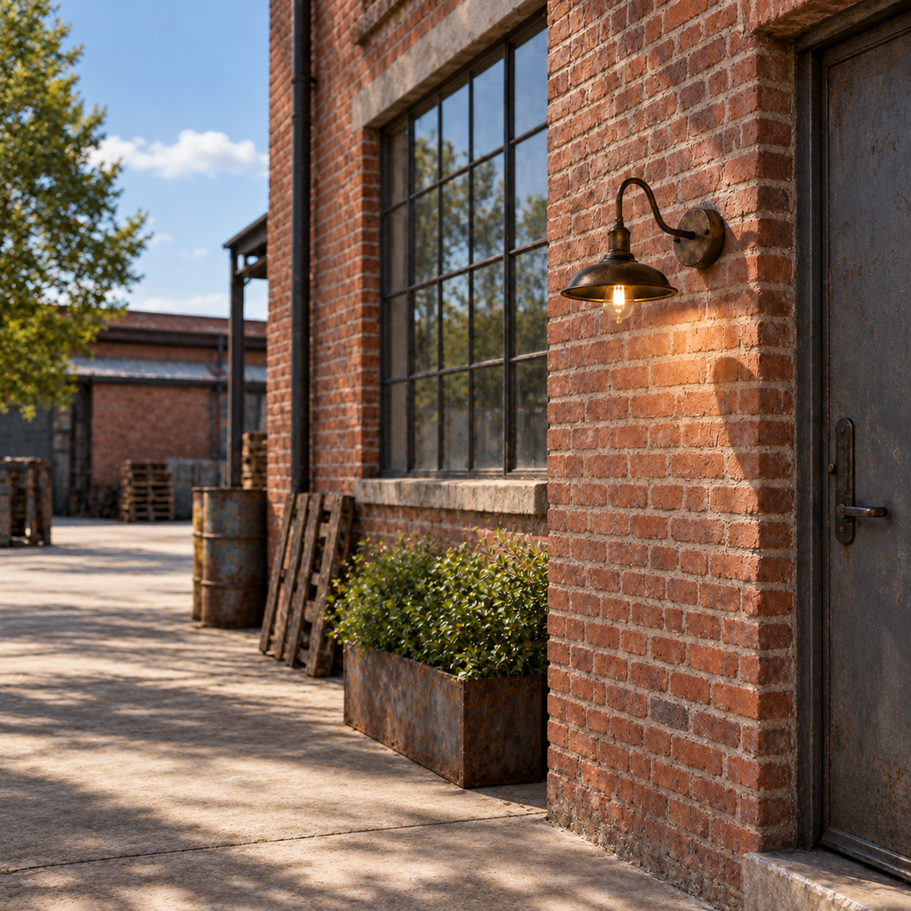 Industrial Gooseneck Outdoor Wall Sconce