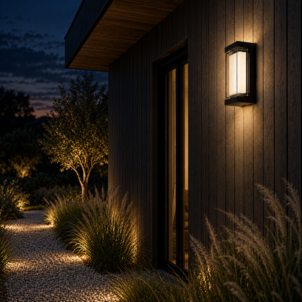 Black Up Down Outdoor Wall Sconce