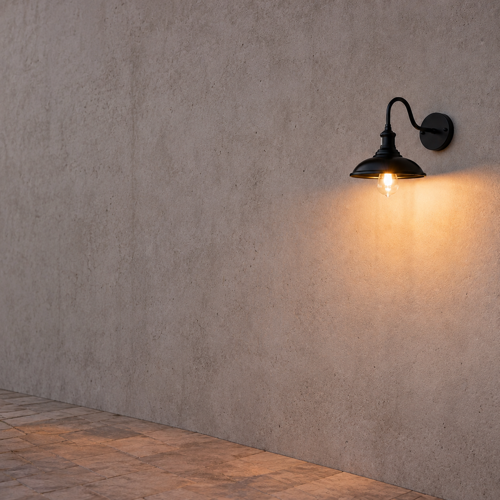 Industrial Gooseneck Outdoor Wall Sconce