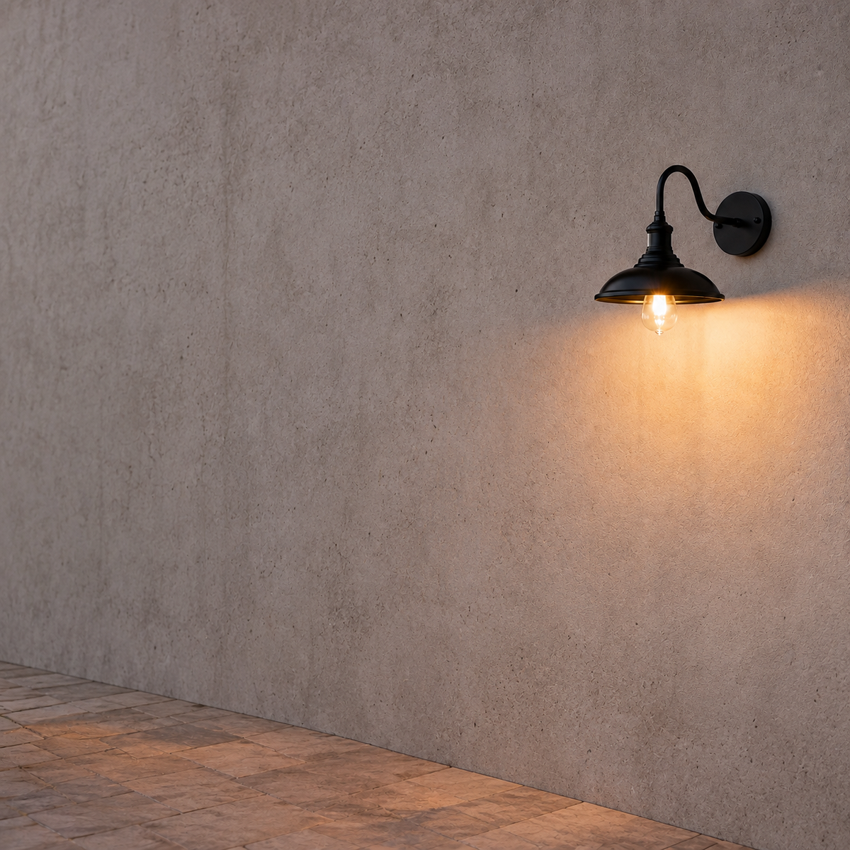 Industrial Gooseneck Outdoor Wall Sconce