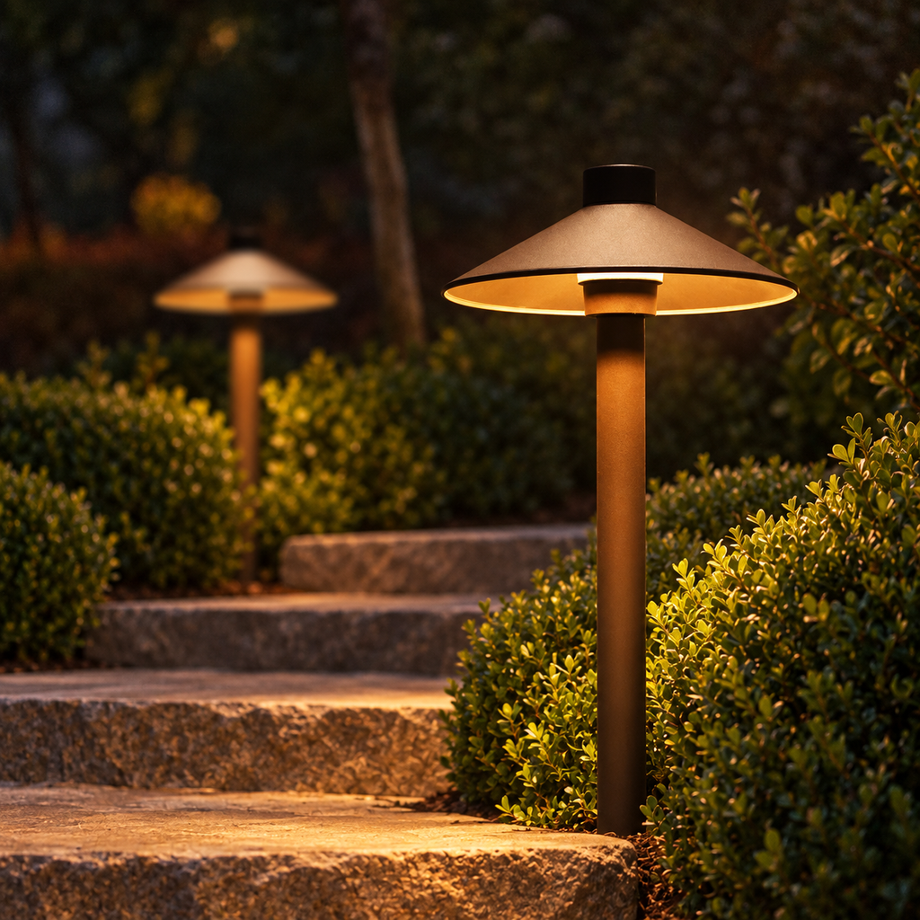 Mushroom Outdoor Path Bollard Light
