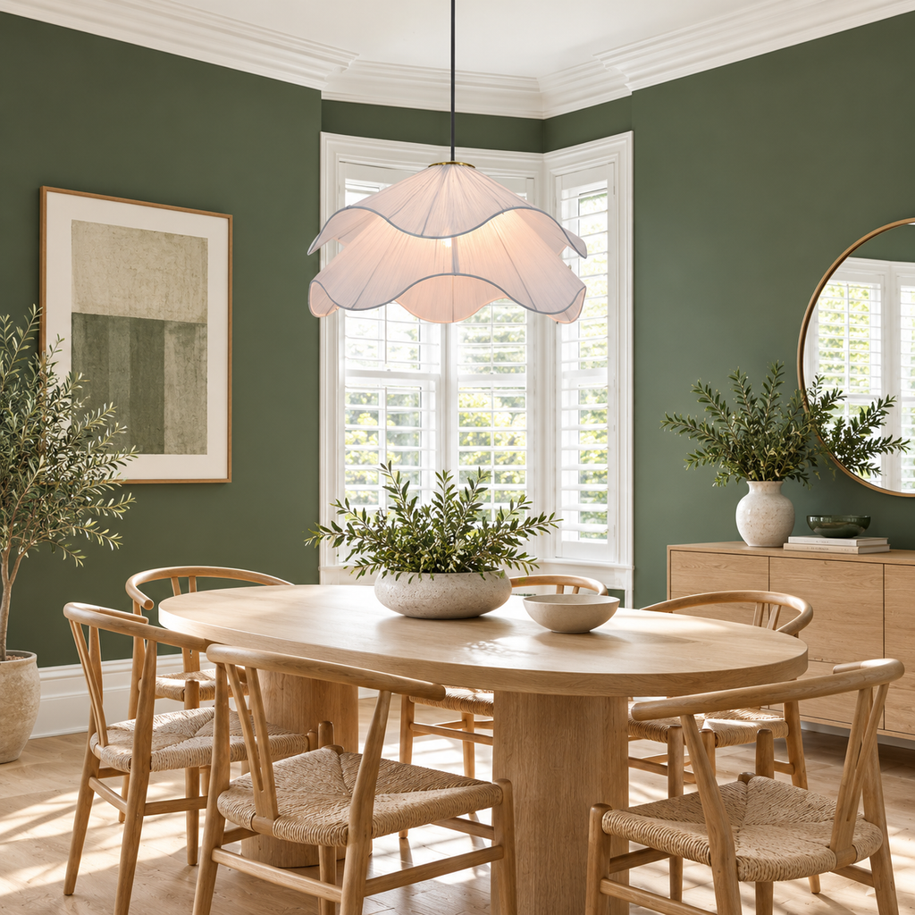 Two Tier Petal Flower Pendant Light