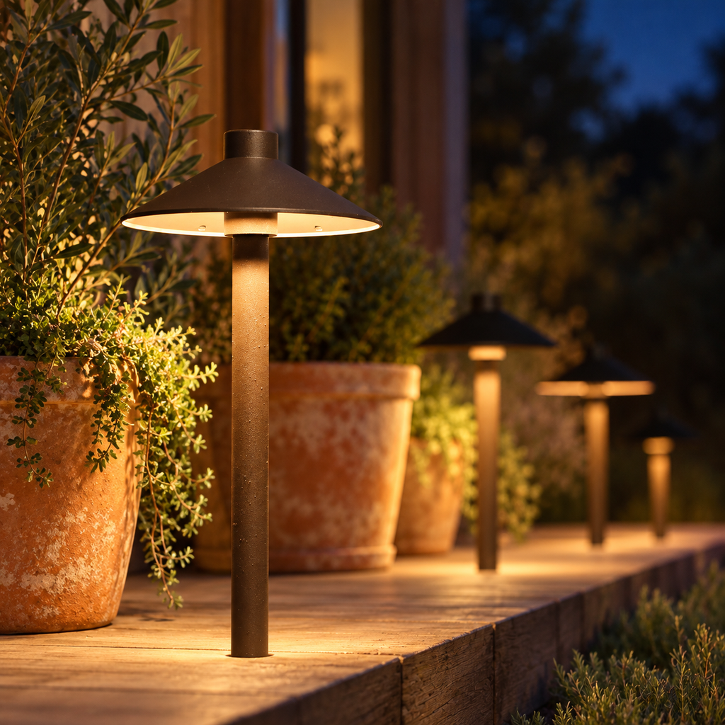 Mushroom Outdoor Path Bollard Light