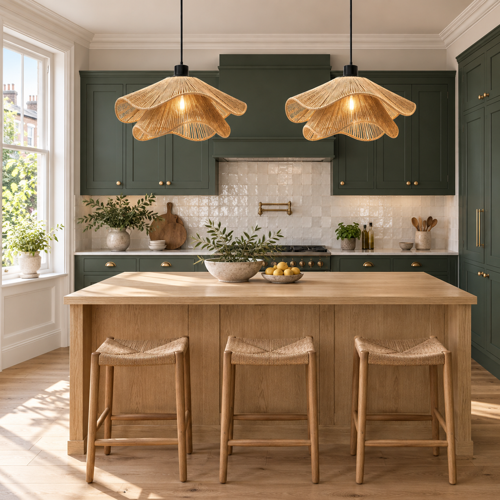 Two Tier Petal Flower Pendant Light