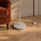 White Double Head Reading Floor Lamp