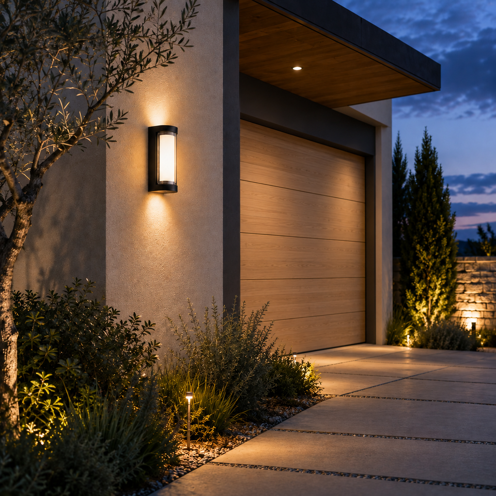 Black Up Down Outdoor Wall Sconce