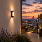 Black Up Down Outdoor Wall Sconce