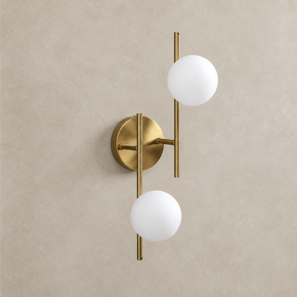 Frosted Globe Wall Sconce