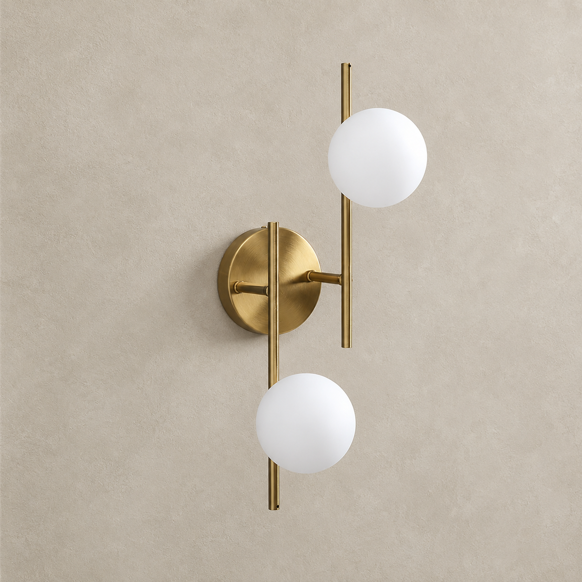 Frosted Globe Wall Sconce