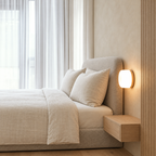Ribbed Round Flush Wall Sconce