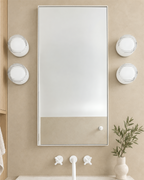 Ribbed Round Flush Wall Sconce