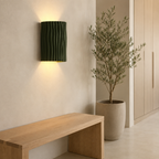 Fluted Resin Wall Sconce
