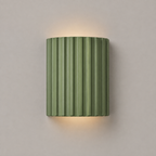 Fluted Resin Wall Sconce