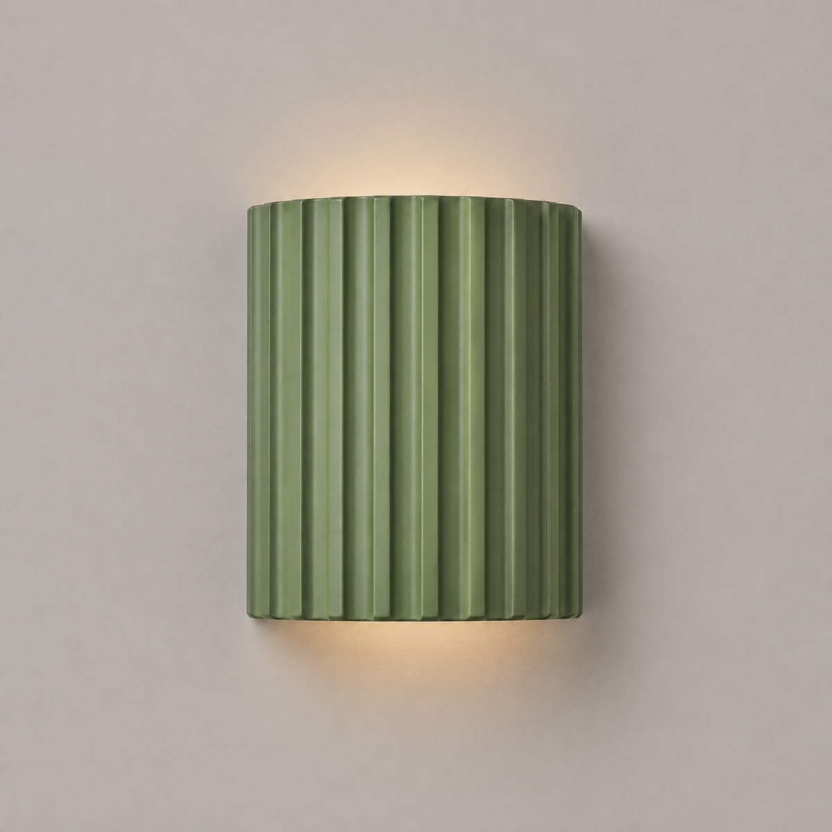 Fluted Resin Wall Sconce