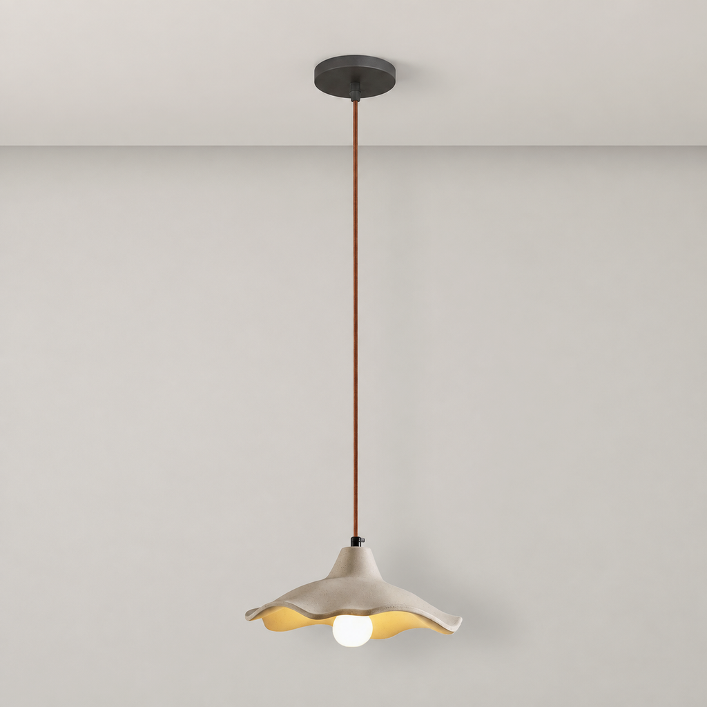 Scalloped Bell Pendant Light