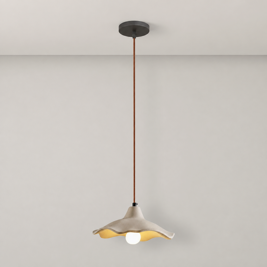 Scalloped Bell Pendant Light