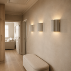 Fluted Resin Wall Sconce