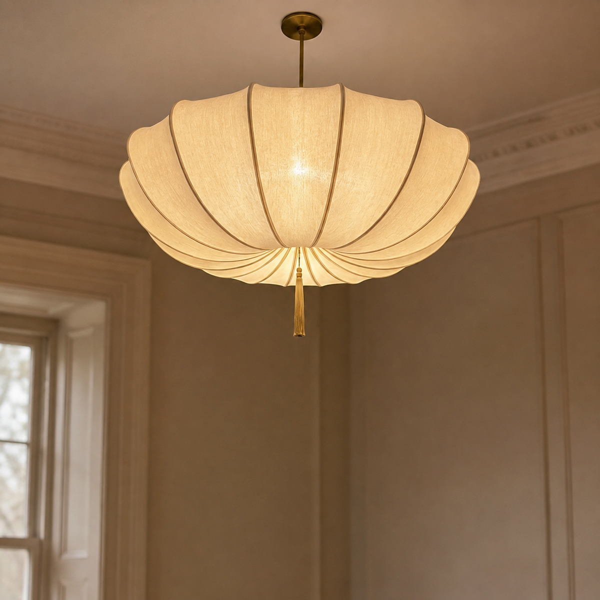 Wabi Sabi Fabric Pendant Light