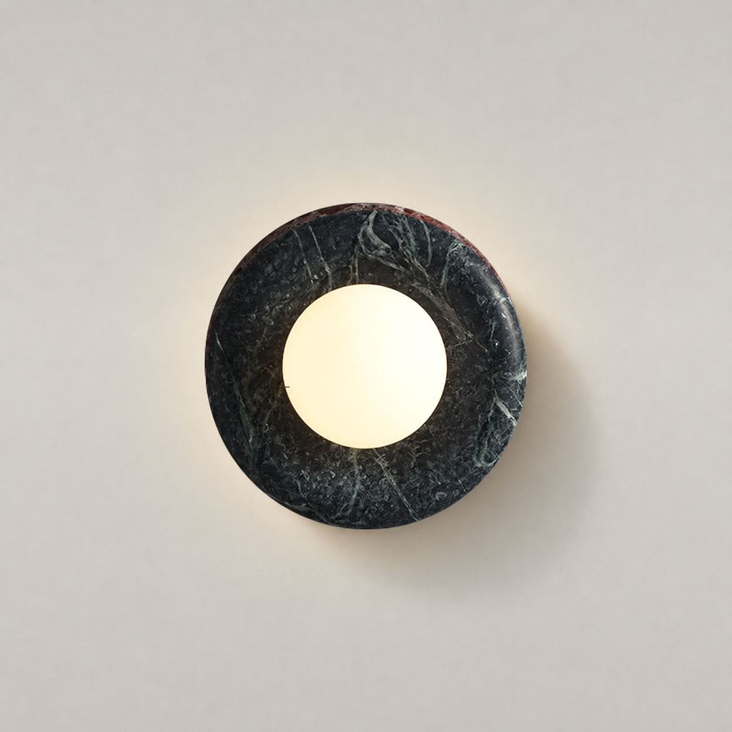Marble and Glass Wall Sconce