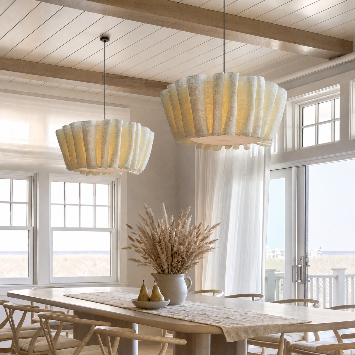 Handmade Fabric Pendant Light
