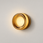Ribbed Round Flush Wall Sconce