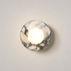 Marble and Glass Wall Sconce
