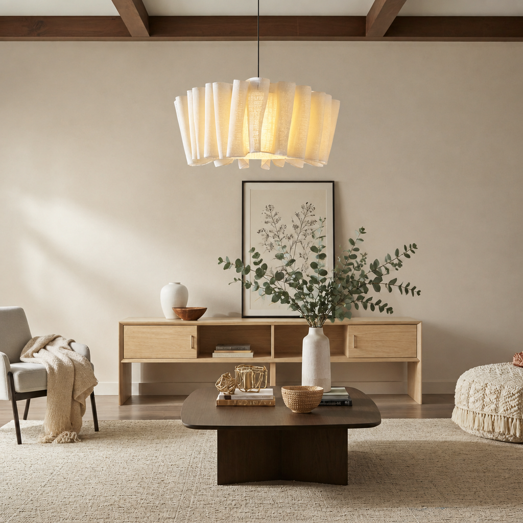 Handmade Fabric Pendant Light